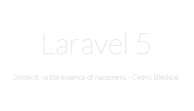 Laravel 初体验——安装（一）