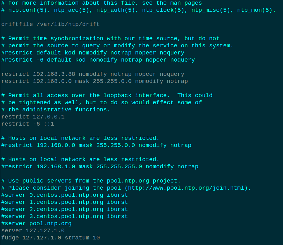 Linux 中搭建时间服务